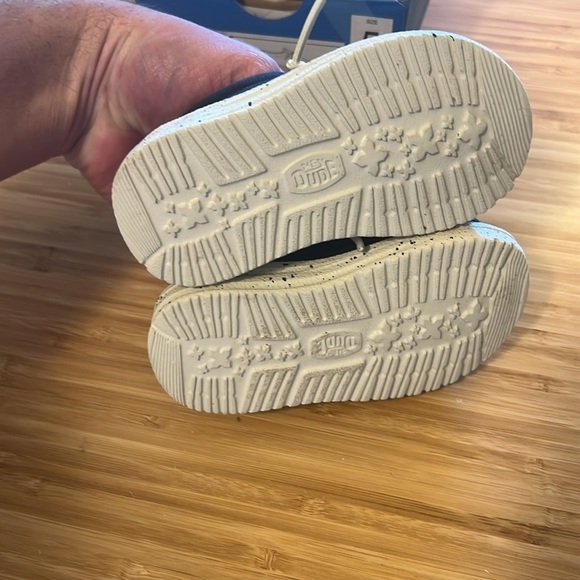 HEY DUDE Toddler Americana Navy White Shoe Size 5 C Brand New - Picture 6 of 7